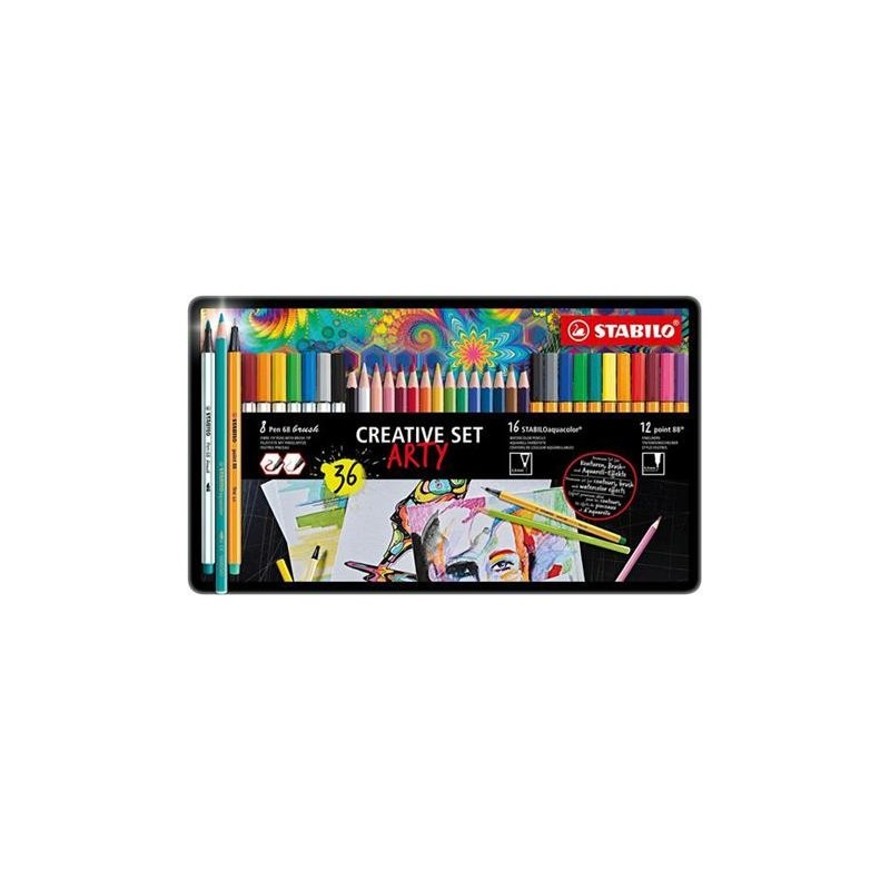 Creative Set STABILO ARTY - Confezione da 36 Pezzi 87-3193 Creative Set STABILO ARTY - Confezione da 36 Pezzi 87-3193