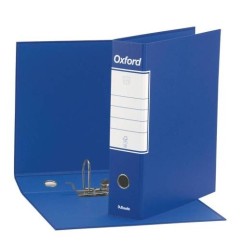 Registratore Esselte Oxford G83 con custodia, formato commerciale 23 x 30, dorso 8 cm, blu - 390783050