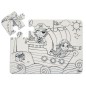 Funny Mat PUZZLE in polipropilene riutilizzabile stampata cm.30X40 -PIRATI- 3153 Funny Mat PUZZLE in polipropilene riutilizzabile stampata cm.30X40 -PIRATI- 3153