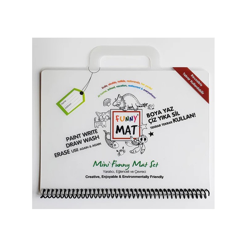 Funny Mat TRAVEL SET in polipropilene riutilizzabile stampata cm.16X21 -COLORA- 1146 Funny Mat TRAVEL SET in polipropilene riutilizzabile stampata cm.16X21 -COLORA- 1146
