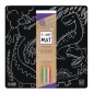 Funny Mat Black Tovaglietta in polipropilene riutilizzabile stampata cm.40x40 -DINOSAURI- 0702 Funny Mat Black Tovaglietta in polipropilene riutilizzabile stampata cm.40x40 -DINOSAURI- 0702
