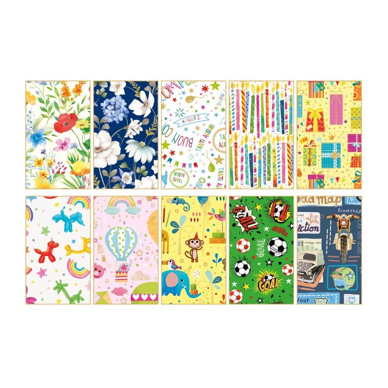 KARTOS 100 fogli Carta regalo generica kids 70x100 18334 KARTOS 100 fogli Carta regalo generica kids 70x100 18334