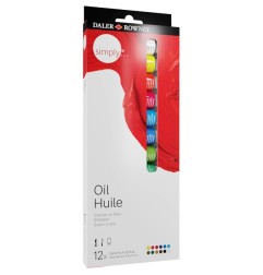 Daler-Rowney Simply set colori a olio 12 tubetti da 12 ml