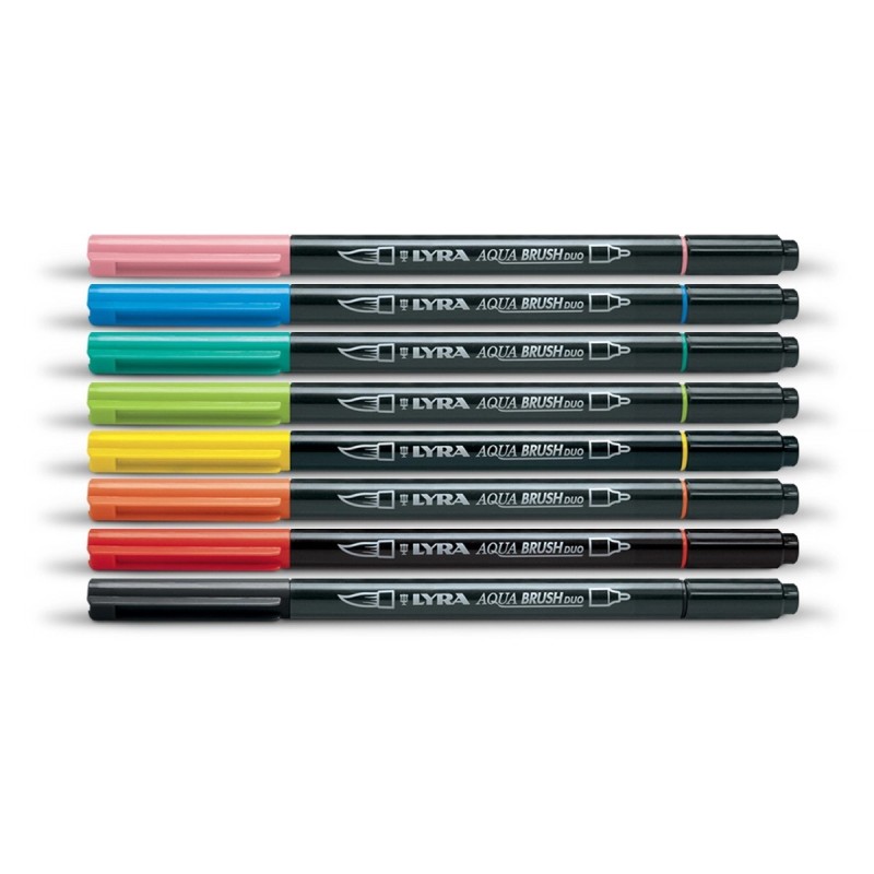 FILA 10 pz Pennarelli Lyra Aqua Brush Duo Giallo Cadmio Limone L6520005 FILA 10 pz Pennarelli Lyra Aqua Brush Duo Giallo Cadmio Limone L6520005