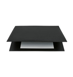 Sottomano doppio Niji ecopelle 48x32 nero - 2190-N