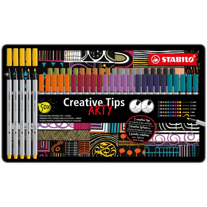 STABILO CREATIVE TIPS ARTY PASTEL -30pz 89/30-6-2-20 STABILO CREATIVE TIPS ARTY PASTEL -30pz 89/30-6-2-20
