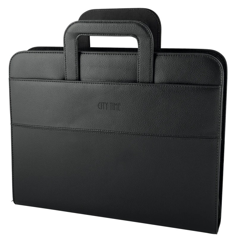 Cartella Portablocco Professional 36x28,5x6 cm Nero - City Time 4853-N Cartella Portablocco Professional 36x28,5x6 cm Nero - City Time 4853-N