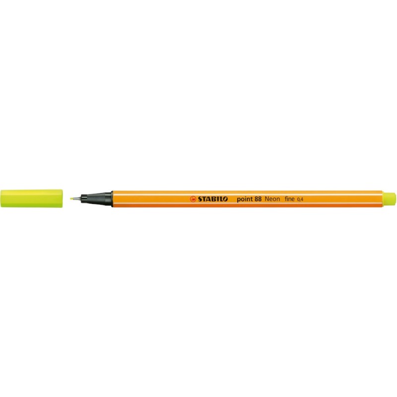 Penna Stabilo point 88/024 Fineliner giallo neon Penna Stabilo point 88/024 Fineliner giallo neon