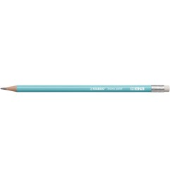 MATITA STABILO SWANO FUSTO PASTEL BLU C/GOMMA -12pz 4908/06-HB