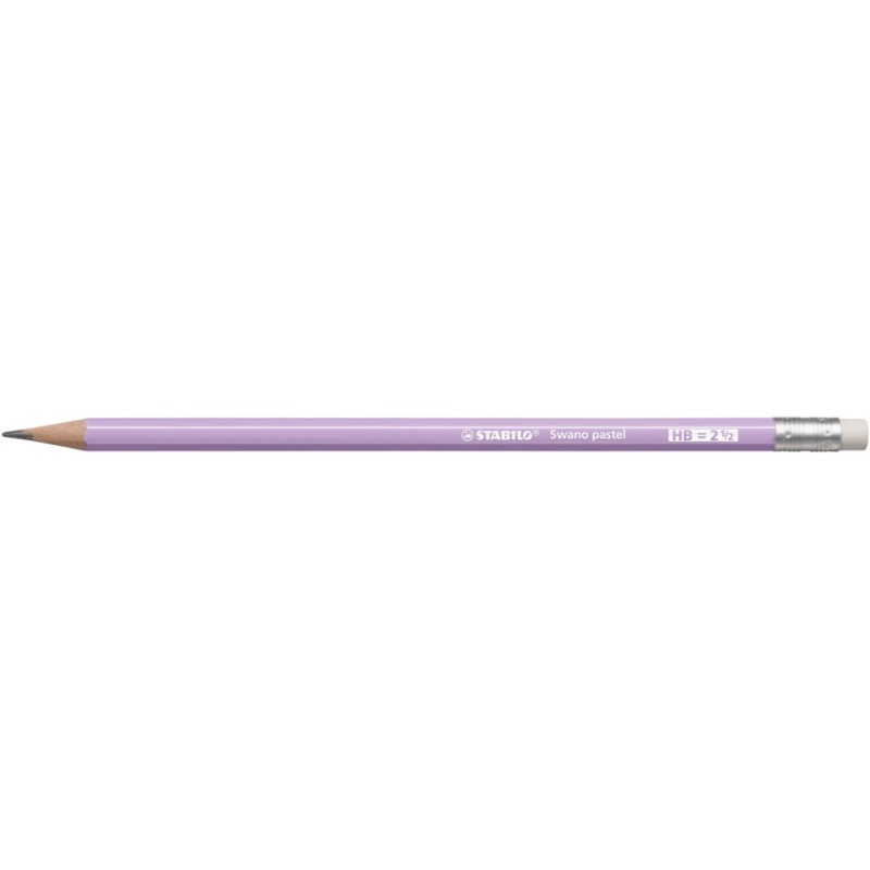 MATITA STABILO SWANO FUSTO PASTEL LILLA C/GOMMA -12pz 4908/03-HB MATITA STABILO SWANO FUSTO PASTEL LILLA C/GOMMA -12pz 4908/03-HB