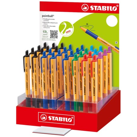 32 pz Penna a sfera a scatto Stabilo Pointball  6030/32-1