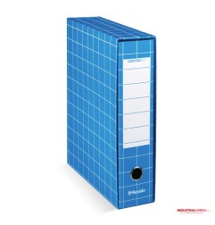 Brefiocart registratore con custodia dorso 8 cm blu