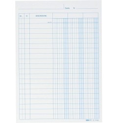 Schede a 3 colonne blu, 100 pezzi 17x12 Edipro E3166