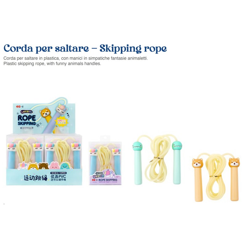 EXPO CORDE x SALTARE C/MANICI ANIMALETTI -12pz. KAWAII SR-05LZ EXPO CORDE x SALTARE C/MANICI ANIMALETTI -12pz. KAWAII SR-05LZ