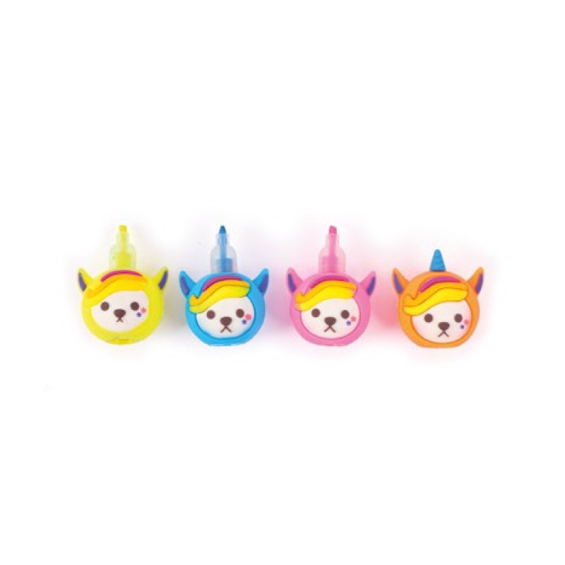 Bluekover Kawaii espositore evidenziatori a torre 3 colori animaletti Bluekover Kawaii espositore evidenziatori a torre 3 colori animaletti