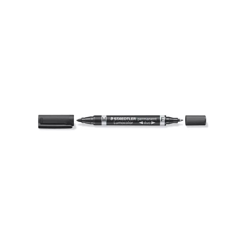 LUMOCOLOR 348 DUO M+F STAEDTLER -10pz NERO/9 LUMOCOLOR 348 DUO M+F STAEDTLER -10pz NERO/9