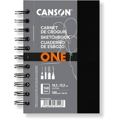 Canson Art Book One 10,2x15,2 cm 100 g 80 fogli