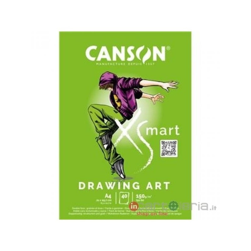 Canson blocco XSmart Drawing Art A4 150 g/m² 40 fogli C32250P002