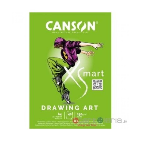 Canson blocco XSmart Drawing Art A4 150 g 40 fogli