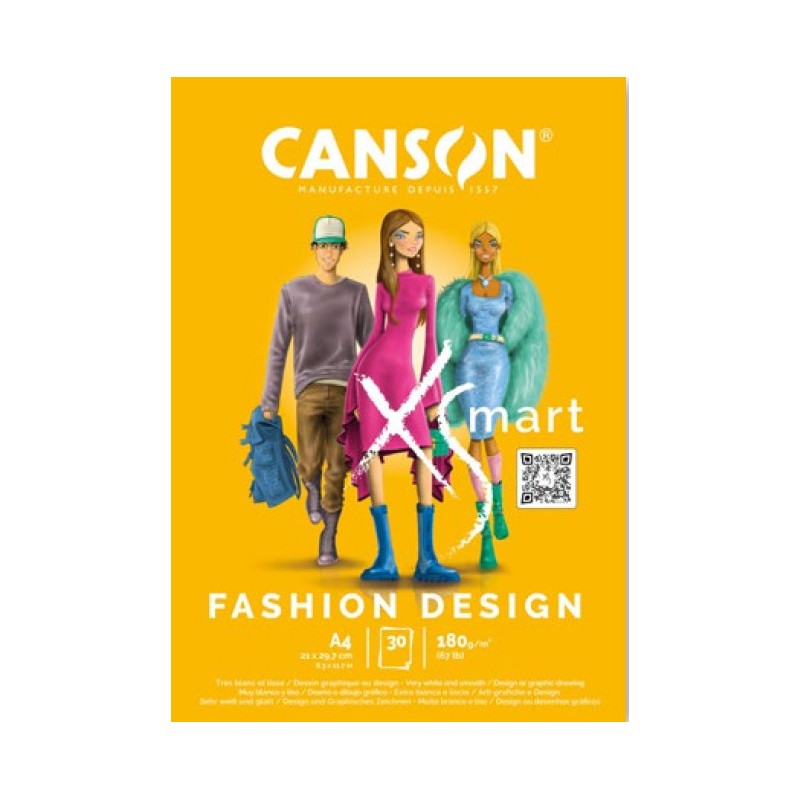 Canson blocco XSmart Fashion Design A4 180 g/m² 30 fogli C32250P000