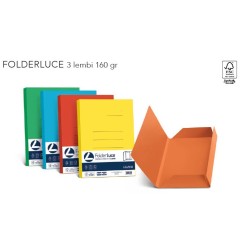 CARTELLE FOLDERLUCE 160gr 3L FAVINI ROSSO SCARLATTO -50pz A50C034