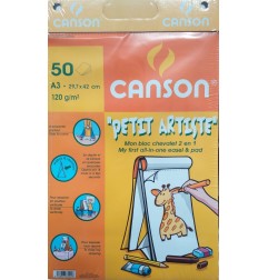 Canson blocco da disegno per cavalletto A3 120 g 50 fogli