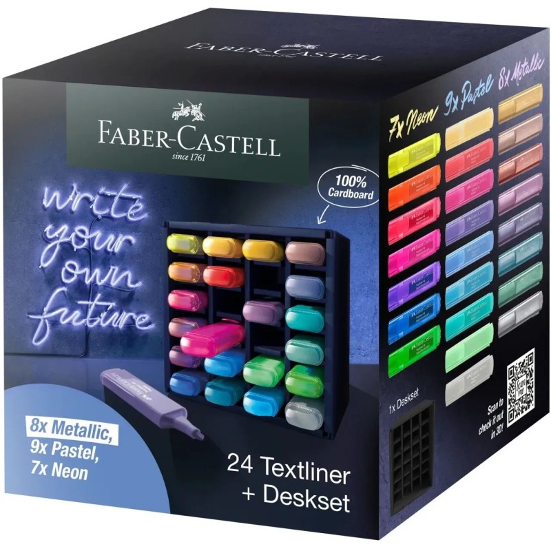 EVIDENZIATORE FABER TEXTLINER 46 SET 24PZ 254602 EVIDENZIATORE FABER TEXTLINER 46 SET 24PZ 254602