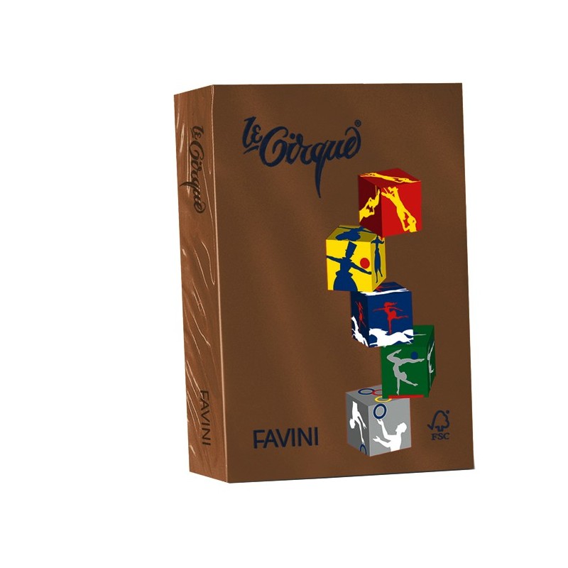 FAVINI LE CIRQUE 500 fogli Carta per fotocopie castagna A4 80gr A71N504 FAVINI LE CIRQUE 500 fogli Carta per fotocopie castagna A4 80gr A71N504