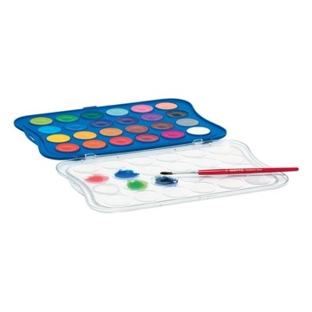 Giotto Acquerelli 24 Colori con Pennello – Set Pittura ad Acqua 3524
