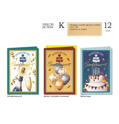 Biglietti Maschili Rotella 12pz CROMO BC9084