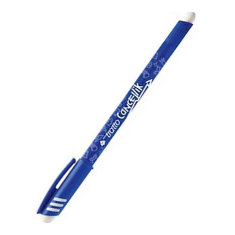 Tratto Cancellik Penna Cancellabile Blu con Cappuccio Punta 1 mm 826101 Tratto Cancellik Penna Cancellabile Blu con Cappuccio Punta 1 mm 826101