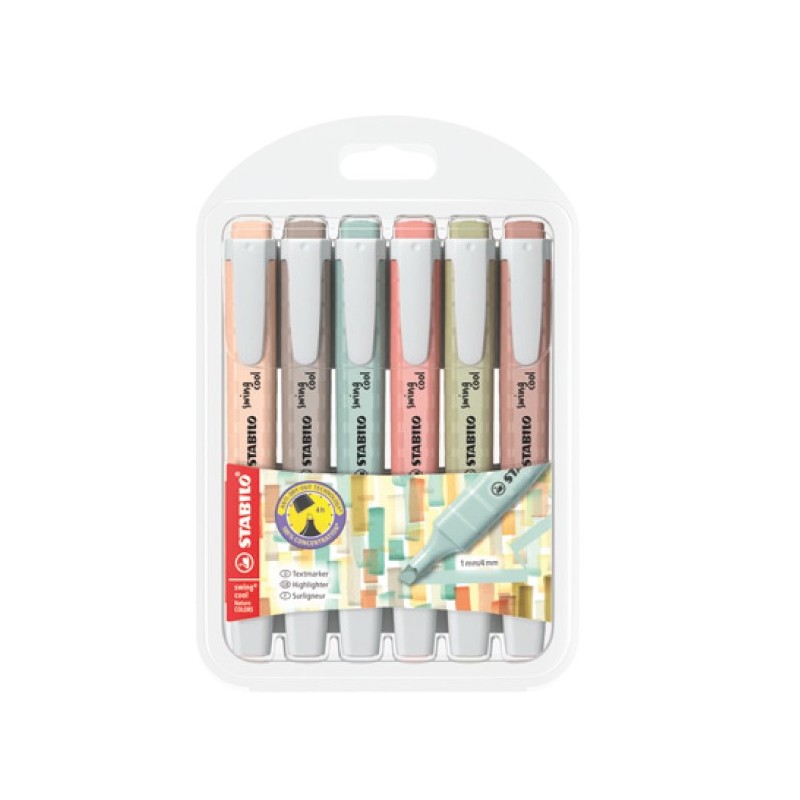 EVID.STABILO SWING NATURE -6colori 275/6-09 EVID.STABILO SWING NATURE -6colori 275/6-09