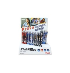 Pentel EnerGel XM BL77 Roller a Scatto 0,7 mm Inchiostro Gel Espositore 48 Pz 0022333