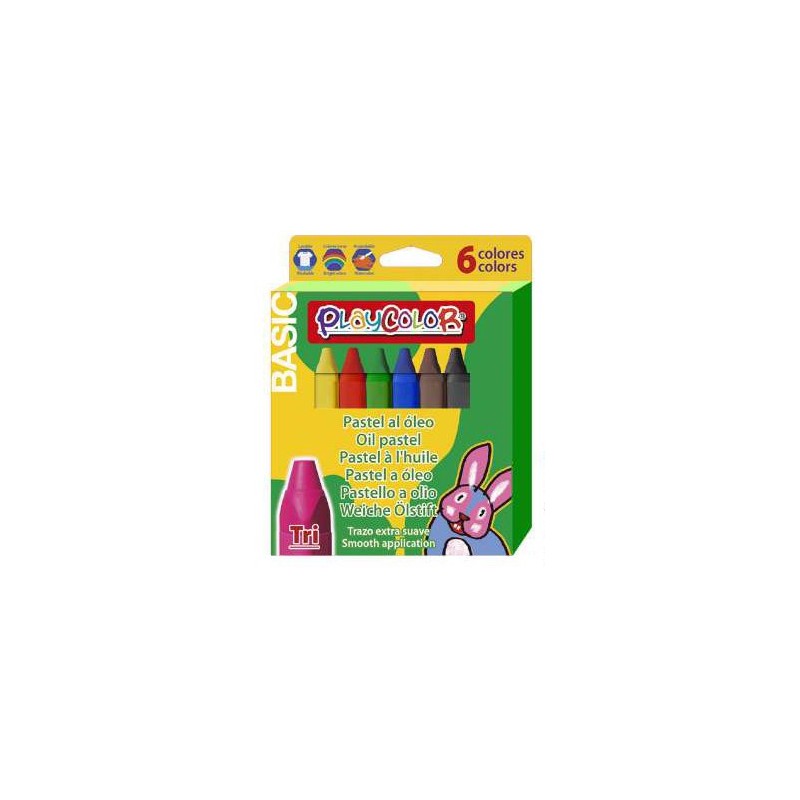 PLAYCOLOR PASTELLI OLIO TRI BASIC (6 COL) 21.411 PLAYCOLOR PASTELLI OLIO TRI BASIC (6 COL) 21.411
