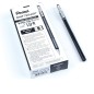Pentel Mattehop K110-VAX roller gel effetto opaco 1,0 mm nero 12 Pz
