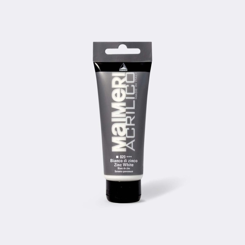 Maimeri Acrilico colore acrilico Bianco di zinco 75 ml M0916020 Maimeri Acrilico colore acrilico Bianco di zinco 75 ml M0916020