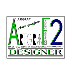 Artgraf blocco disegno liscio squadrato 24x33 120 g