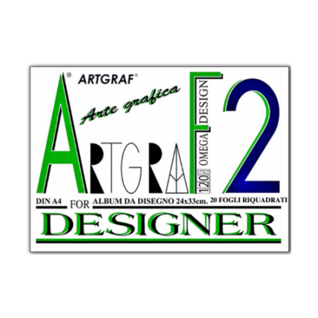 Artgraf blocco disegno liscio squadrato 24x33 120 g