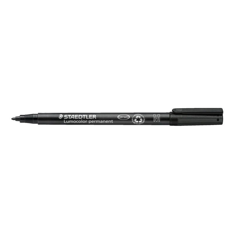 STAEDTLER Penna Marcatore Indelebile Lumocolor 317-9 Nero Punta Media 1,0 mm STAEDTLER Penna Marcatore Indelebile Lumocolor 317-9 Nero Punta Media 1,0 mm