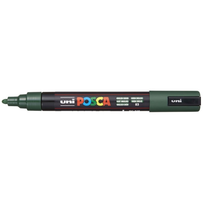 Uni Posca PC-5M Pennarello Marcatore Acrilico a base d'acqua con Punta Conica Media Verde Inglese 6 Pz Uni Posca PC-5M Pennarello Marcatore Acrilico a base d'acqua con Punta Conica Media Verde Inglese 6 Pz