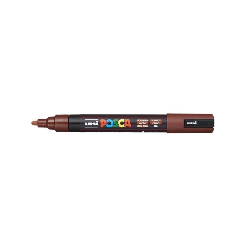 Uni Posca PC-5M Pennarello Marcatore Acrilico a base d'acqua con Punta Conica Media Cacao 6 Pz Uni Posca PC-5M Pennarello Marcatore Acrilico a base d'acqua con Punta Conica Media Cacao 6 Pz