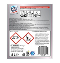 Lysoform Professional disinfettante battericida lieviticida, detergente e deodorante, tanica 5 L – 100887664 / 9301017