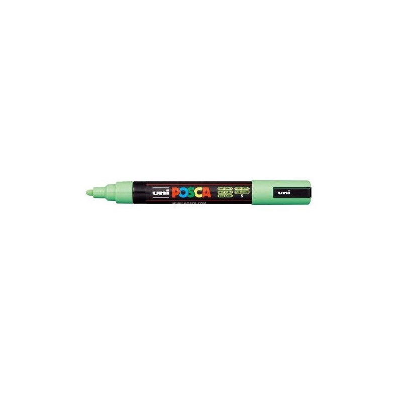Uni Posca PC-5M Pennarello Marcatore Acrilico a base d'acqua con Punta Conica Media Verde Chiaro 6 Pz Uni Posca PC-5M Pennarello Marcatore Acrilico a base d'acqua con Punta Conica Media Verde Chiaro 6 Pz