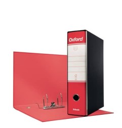 Registratore Esselte Oxford G85 con custodia, formato protocollo 23 x 33, dorso 8 cm, rosso - 390785160