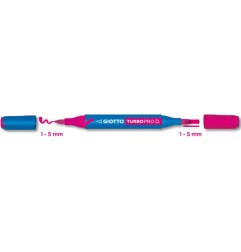 Espositore Pennarelli Doppia Punta Giotto Turbo Pro 30 Colori 10 Scatole Assortite F428200