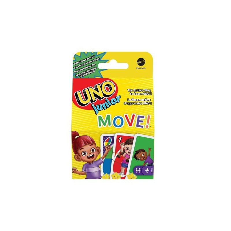 UNO Junior Move! Gioco di Carte per Bambini 300211 UNO Junior Move! Gioco di Carte per Bambini 300211