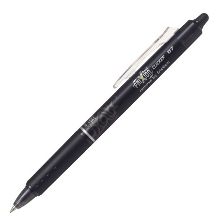 Pilot Penna Biro a Sfera Gel Cancellabile FriXion Clicker 0.7 mm Nera 12 pz 006790