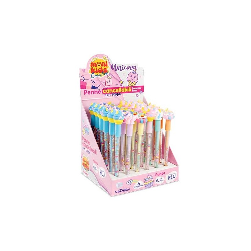 Creative Penne Biro Cancellabili Summer Time con Cappuccio 36 pz 20/240