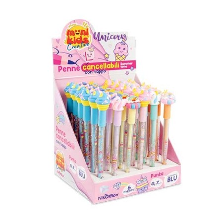Creative Penne Biro Cancellabili Summer Time con Cappuccio 36 pz 20/240