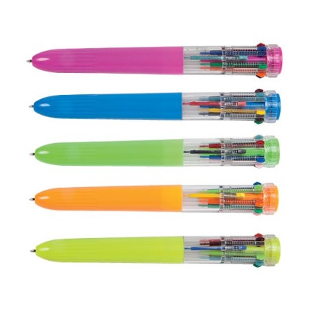 Penna a Sfera Multicolore 10 Colori Punta Media 1 mm 20/122